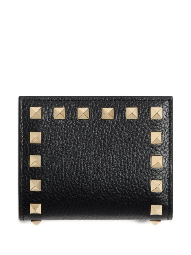 Valentino Garavani Valentino Garavani Rockstudフラップウォレット ブラックの商品画像