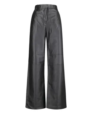 Enes ハイウエストパンツ ブラック - サムネイル1
