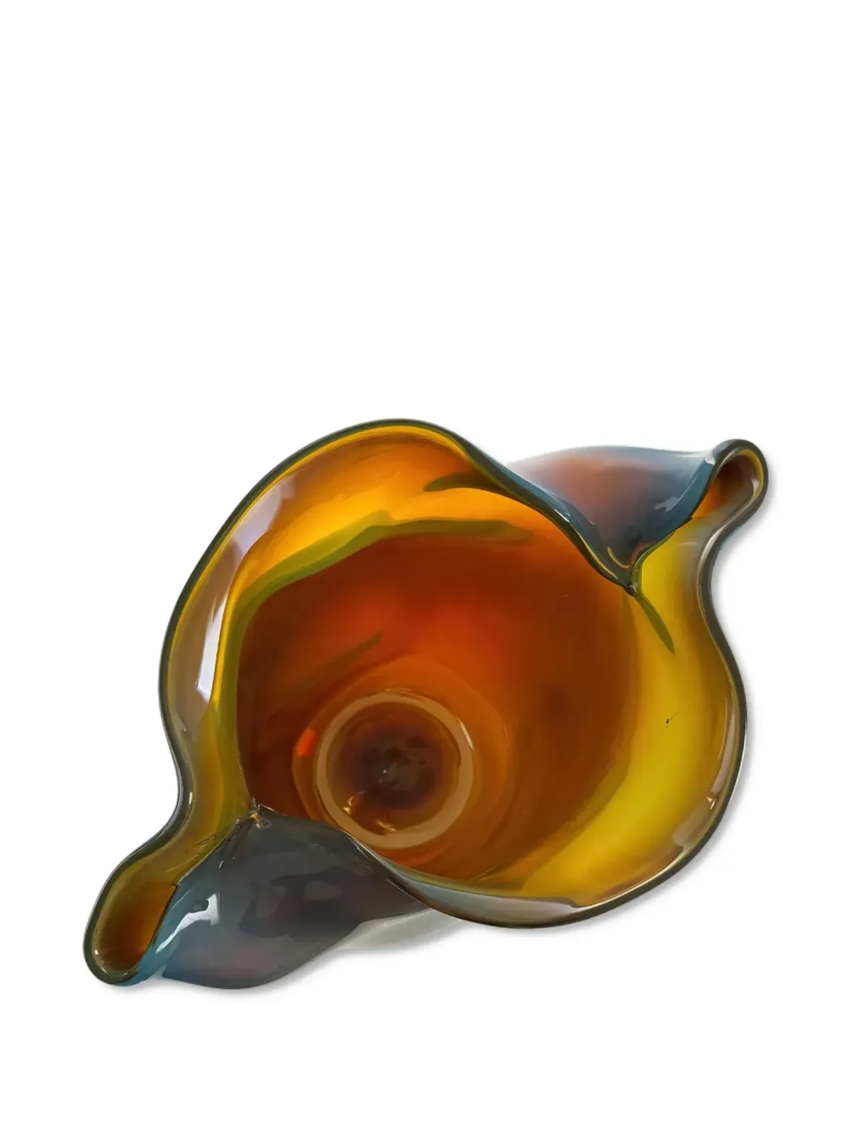 Alexa Lixfeld Conch scalloped-edge glass vase - Green - 画像5
