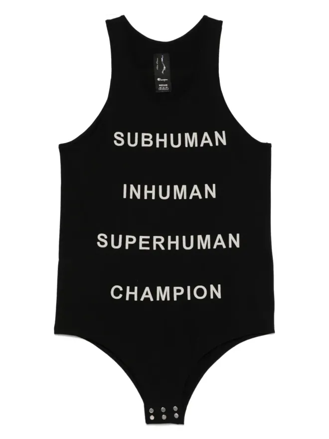 Rick Owens X Champion Rick Owens X Champion スローガンプリントベストの商品画像