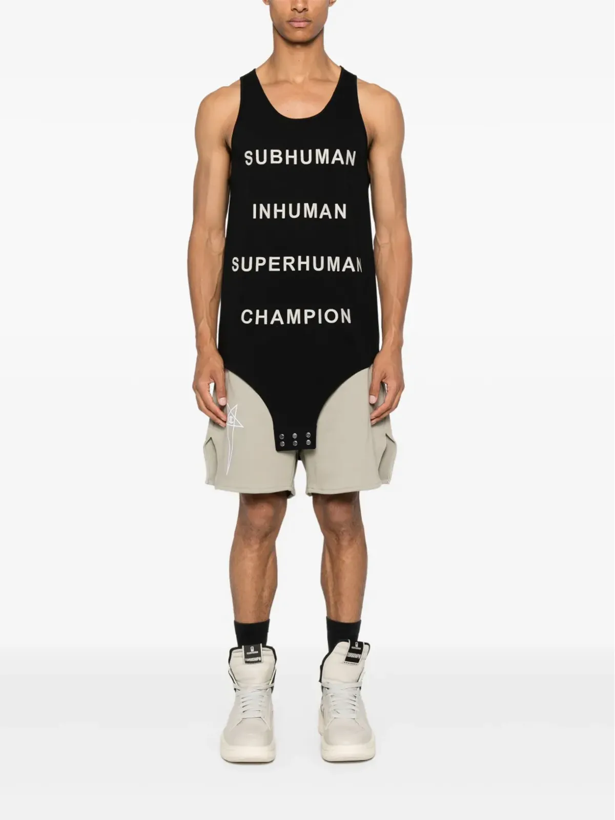Rick Owens X Champion スローガンプリントベスト - 画像2