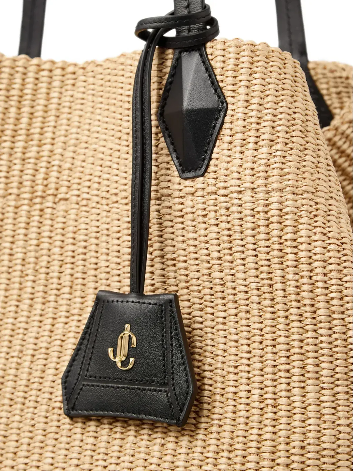 Jimmy Choo ダイヤモンド レザー トリム トートバッグ - 画像5