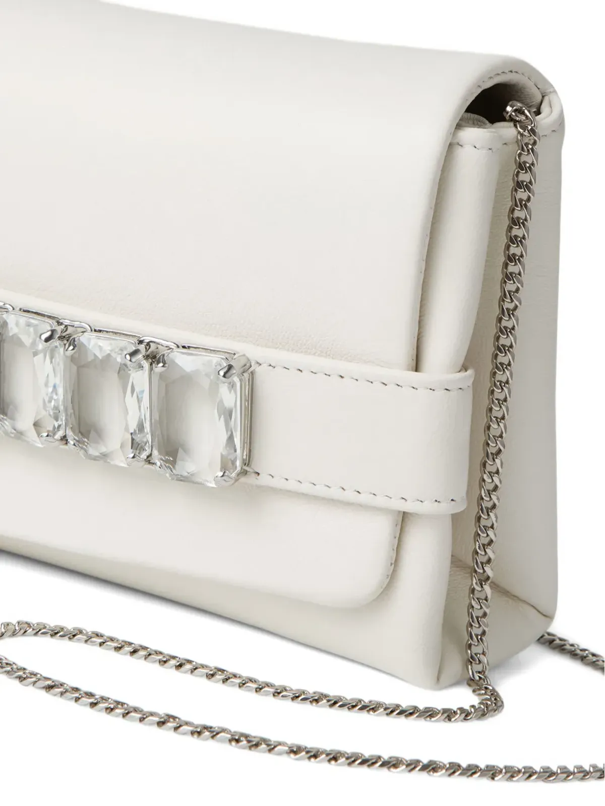 Jimmy Choo Kya クラッチバッグ - ホワイト - 画像5