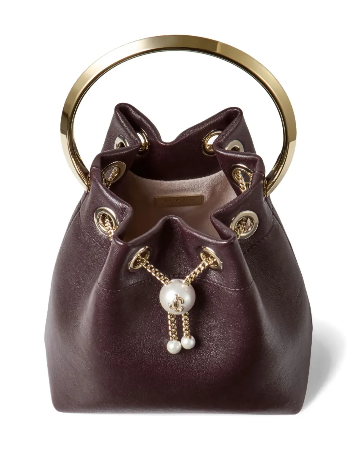 Jimmy Choo ボンボン チェーン クラッチ ミニバッグ レッド - 画像2