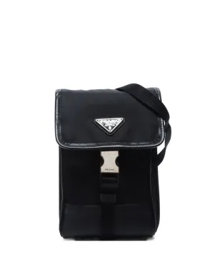 Prada ビンテージ 2010年代 トライアングルロゴ クロスボディバッグ - ブラック - サムネイル1