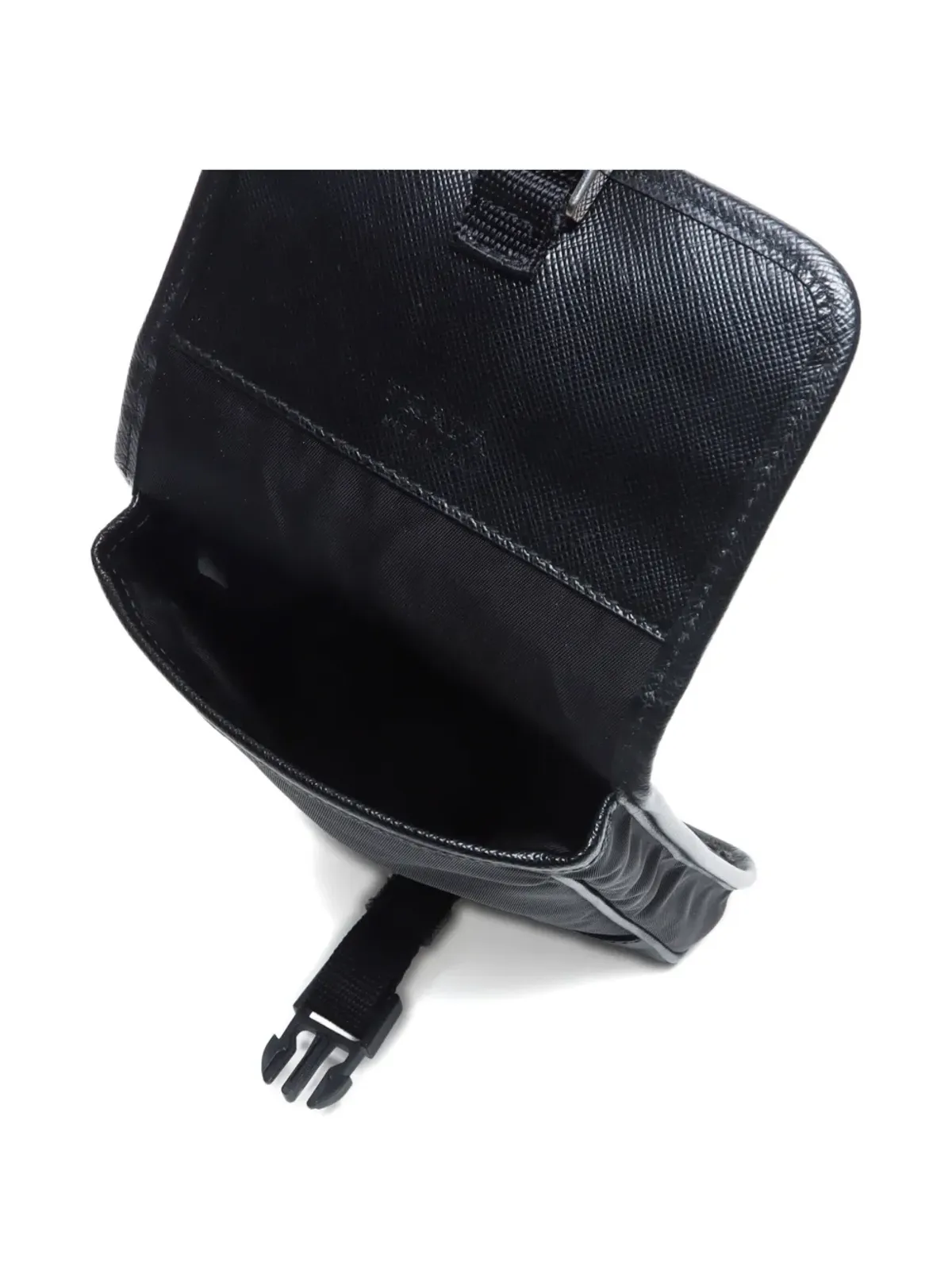 Prada ビンテージ 2010年代 トライアングルロゴ クロスボディバッグ - ブラック - 画像4