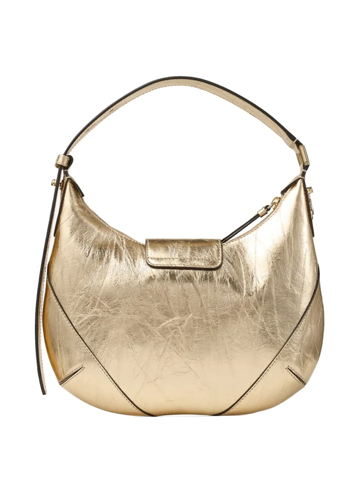 Jimmy Choo 小型バー・ホーボバッグ - ゴールド - 画像3