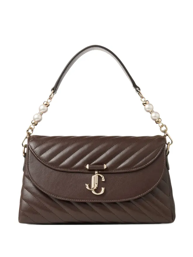 Jimmy Choo Jimmy Choo 小型Curve レザーショルダーバッグ - ブラウンの商品画像