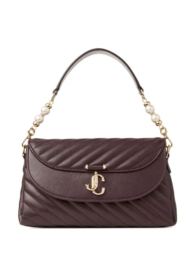 Jimmy Choo Jimmy Choo カーブ キルティッド ショルダーバッグ - ブラウンの商品画像