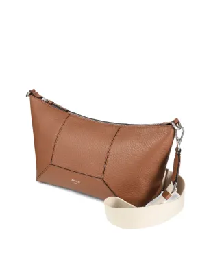 Jimmy Choo zip-detail calfskin messenger bag - Brown - サムネイル3