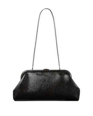Jimmy Choo スカイラー 蛇柄プリント レザー クラッチバッグ - ブラック - サムネイル2