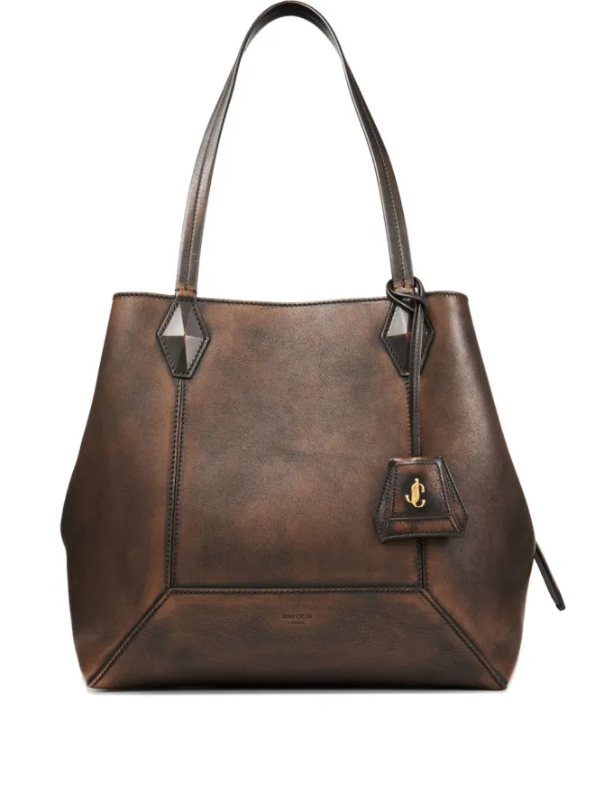 Jimmy Choo Jimmy Choo ミディアム ダイヤモンド レザー ショルダーバッグ - ブラウンの商品画像