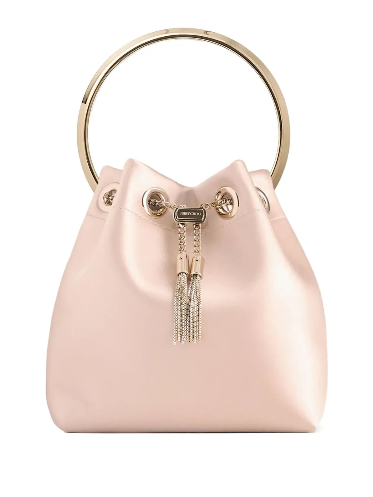 Jimmy Choo Bon Bon 円形ハンドル バケットバッグ - ピンク - 画像1