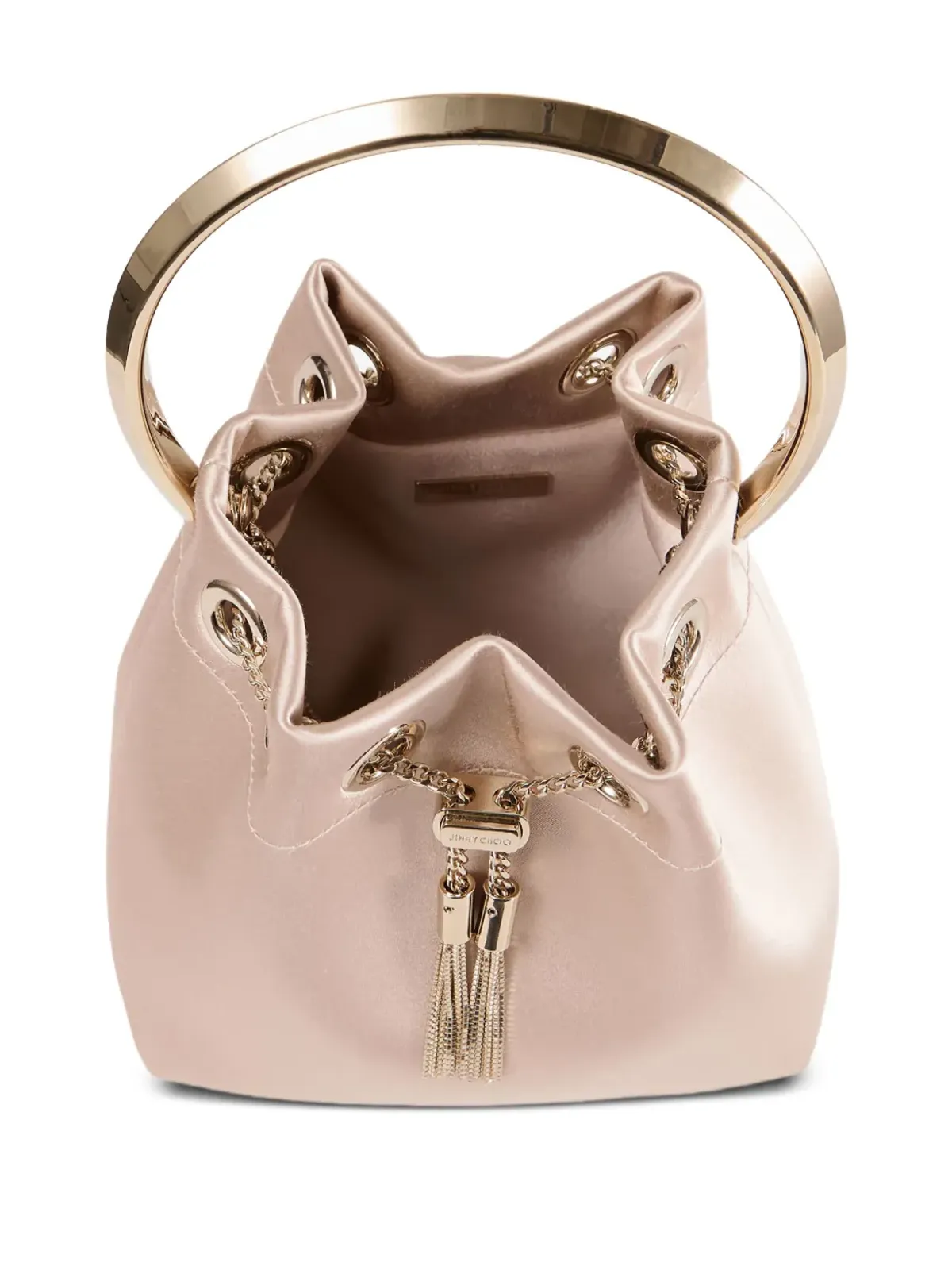 Jimmy Choo Bon Bon 円形ハンドル バケットバッグ - ピンク - 画像5