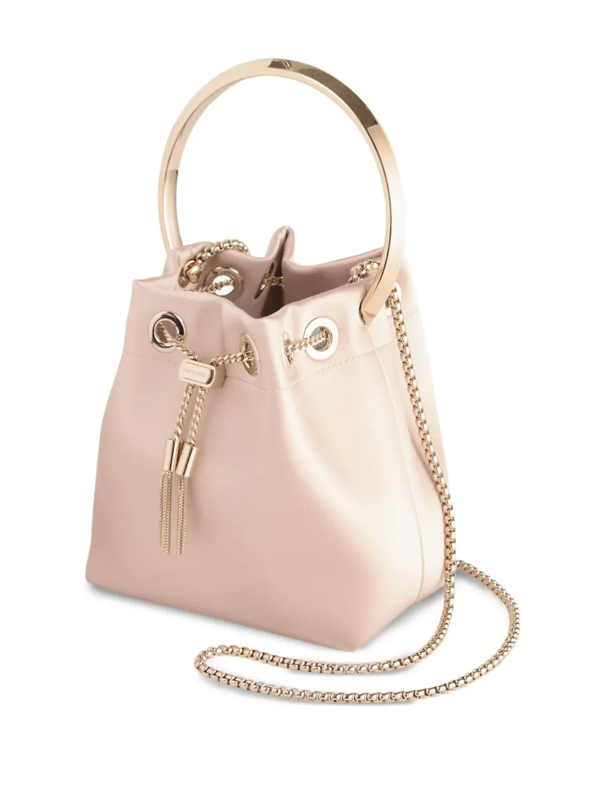 Jimmy Choo Bon Bon 円形ハンドル バケットバッグ - ピンク - 画像3