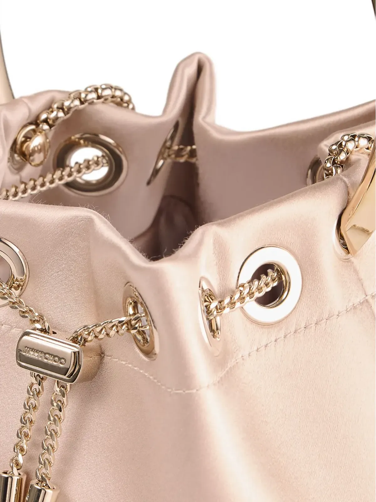 Jimmy Choo Bon Bon 円形ハンドル バケットバッグ - ピンク - 画像4