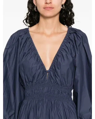 Matteau オーガニックコットンドレス ネイビー - サムネイル5