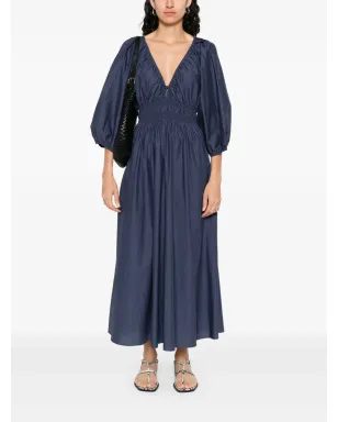 Matteau オーガニックコットンドレス ネイビー - サムネイル2