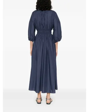 Matteau オーガニックコットンドレス ネイビー - サムネイル4