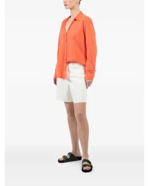 Xirena オレンジ色の長袖ボタン留めシャツ - サムネイル3