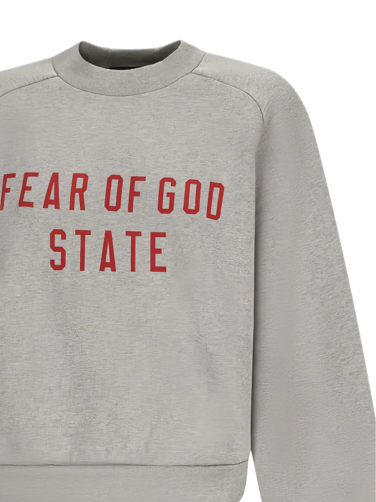 FEAR OF GOD ESSENTIALS クルーネック フリース スウェットシャツ グレー - 画像3