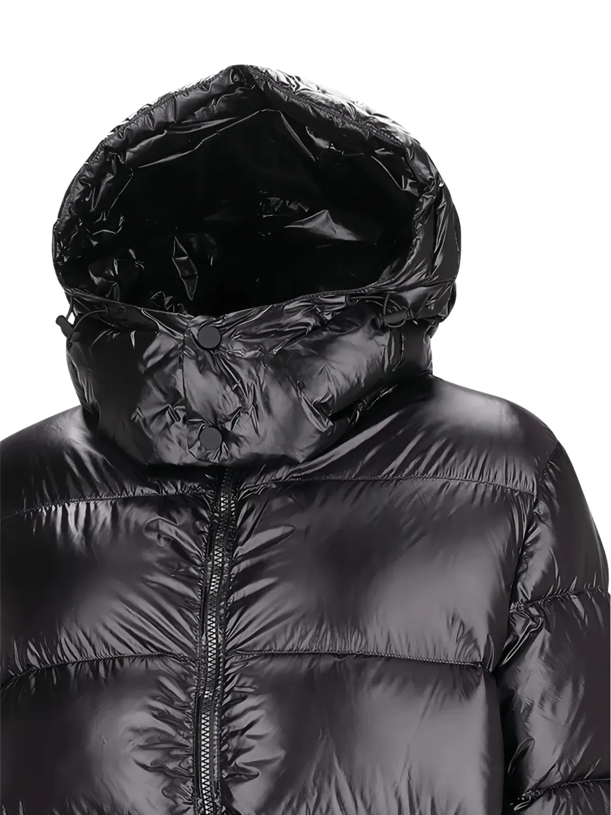 Add padded down jacket - Black - 画像3