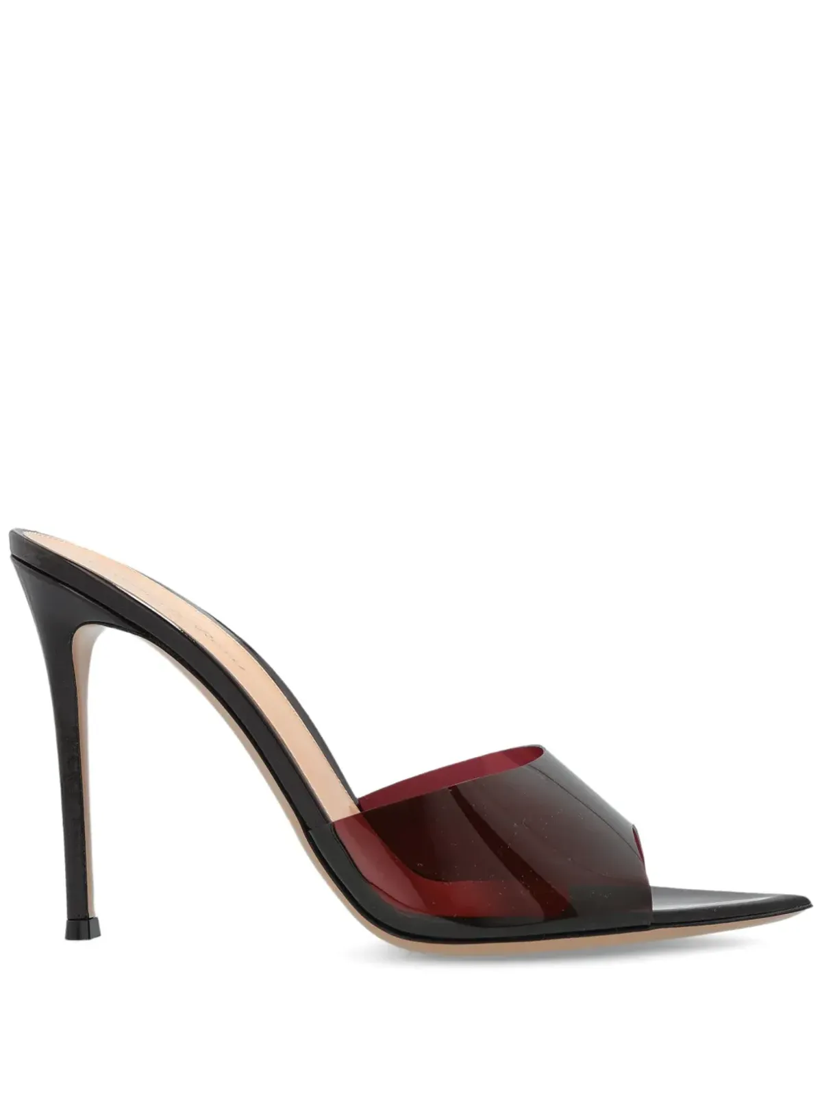 Gianvito Rossi 100mm レザー ヒール付きミュール - レッド - 画像1
