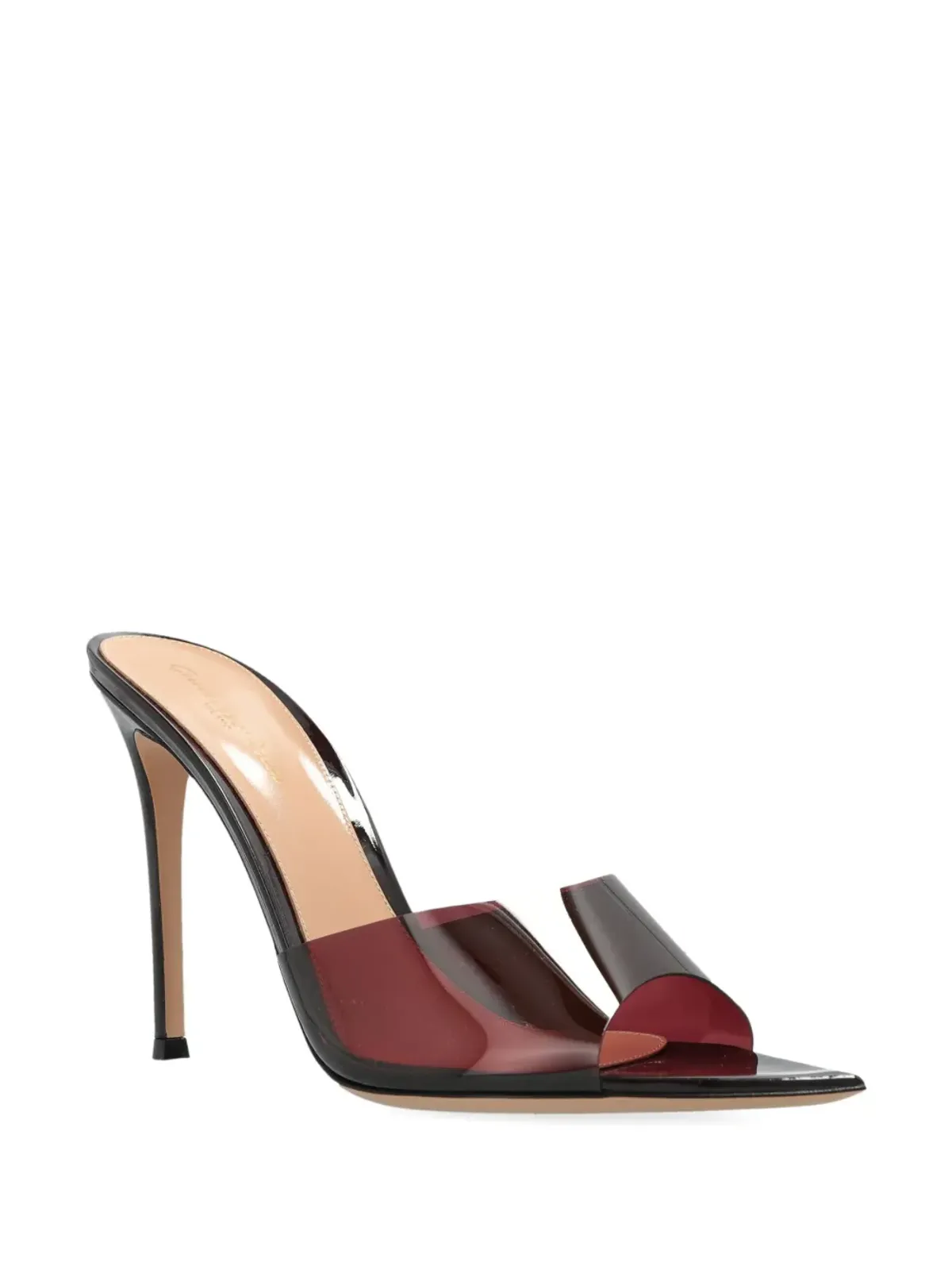 Gianvito Rossi 100mm レザー ヒール付きミュール - レッド - 画像2