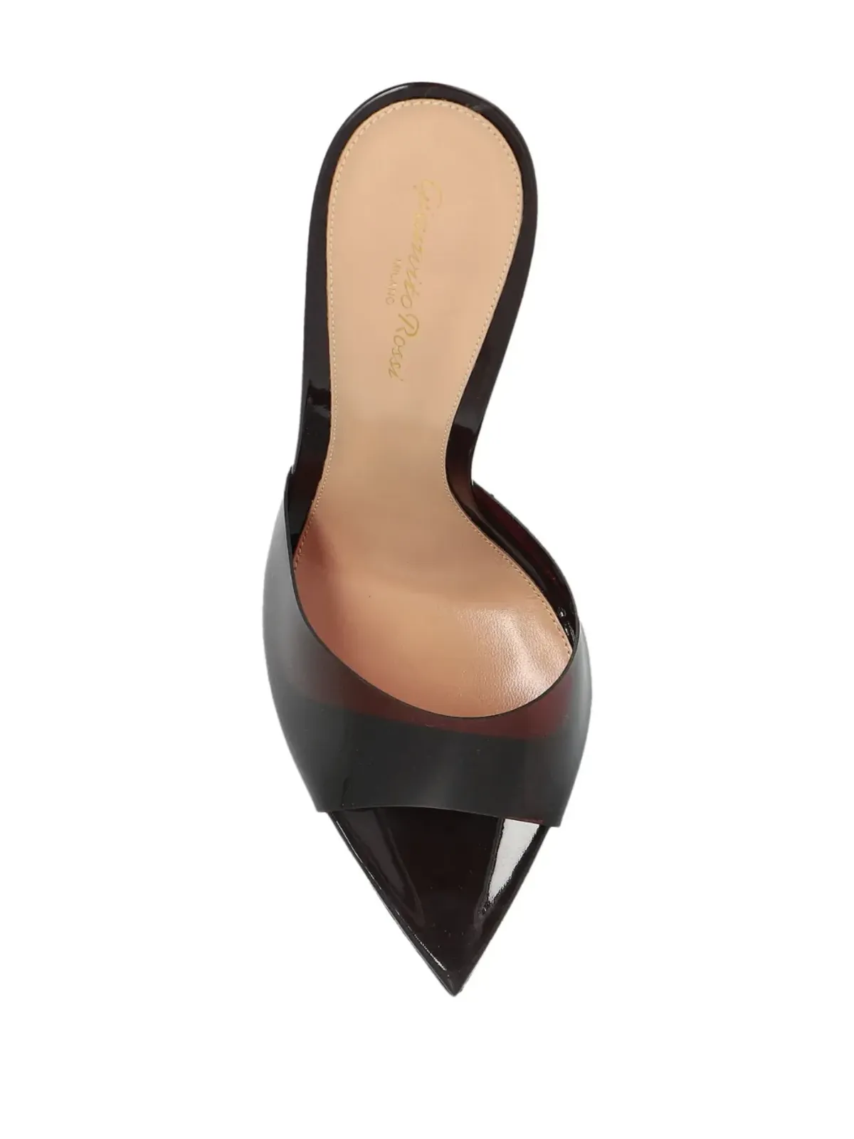 Gianvito Rossi 100mm レザー ヒール付きミュール - レッド - 画像4