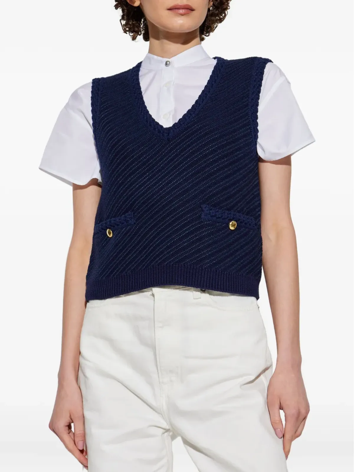 rag & bone ニットベスト - 画像3