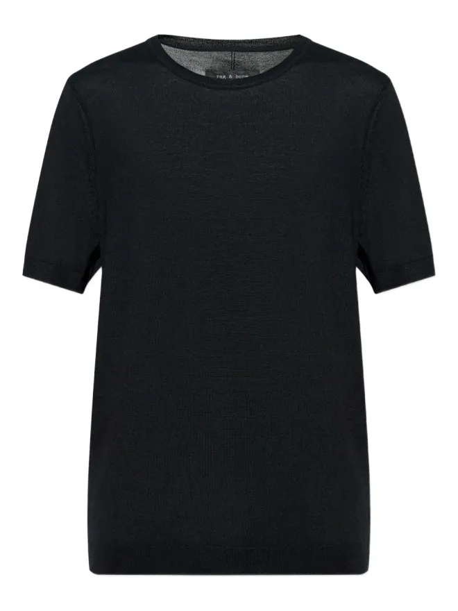 Rag & Bone rag & bone リブ編みTシャツ - ブラックの商品画像