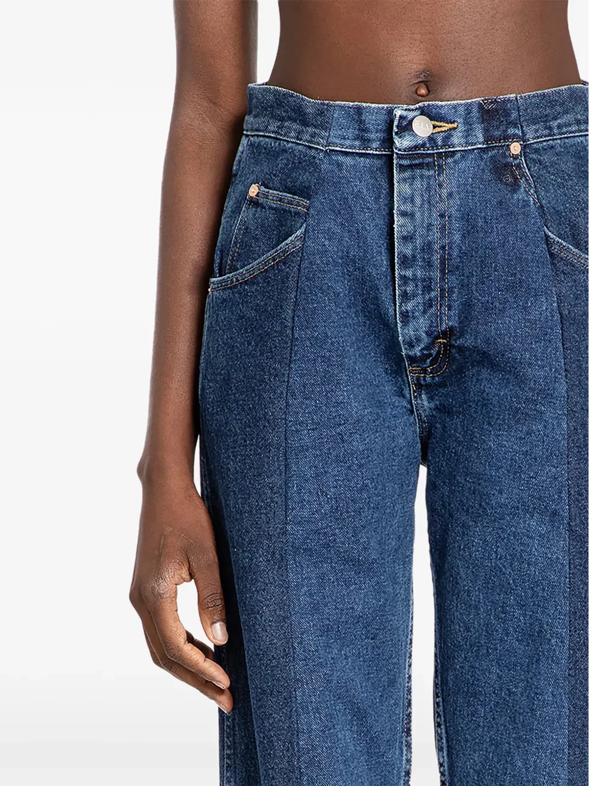 E.L.V DENIM パネルボーイフレンドジーンズ - 画像2