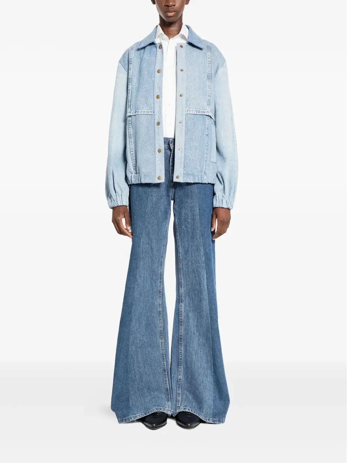 E.L.V DENIM スプリットレッグジーンズ - 画像2