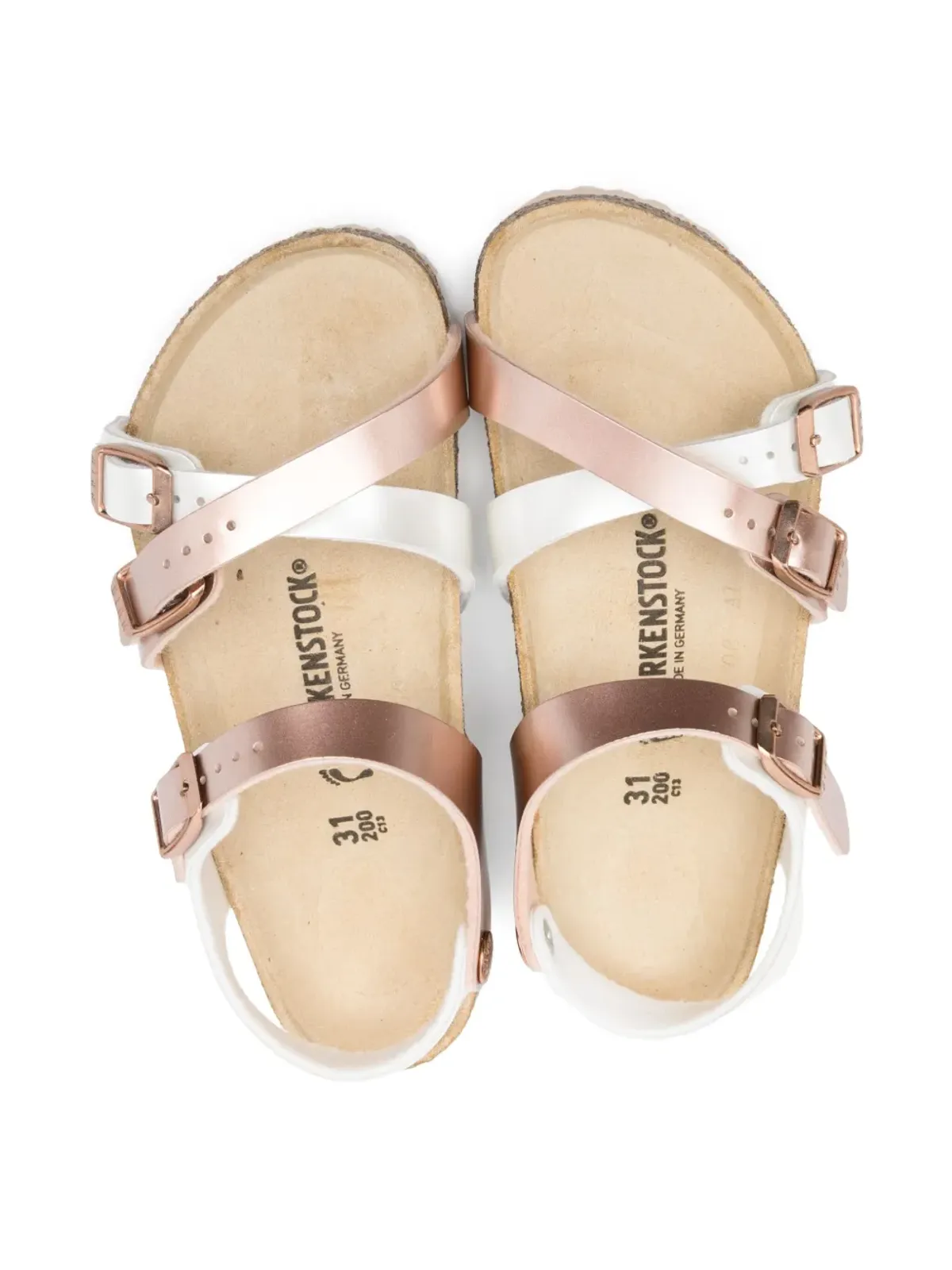 Birkenstock Kids Kumba sandals - Neutrals - 画像3