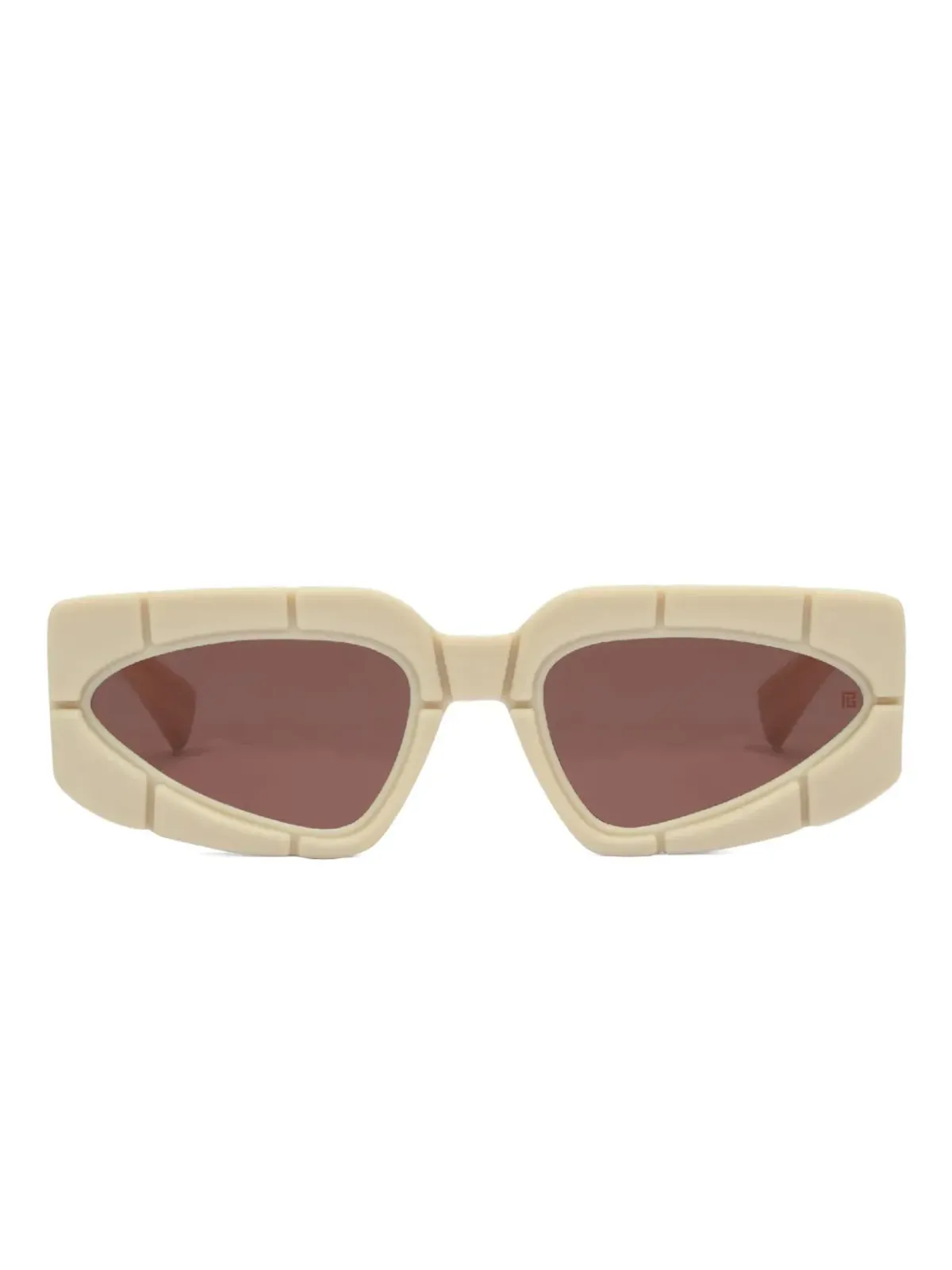 Balmain Eyewear 彫刻フレーム サングラス - 画像1