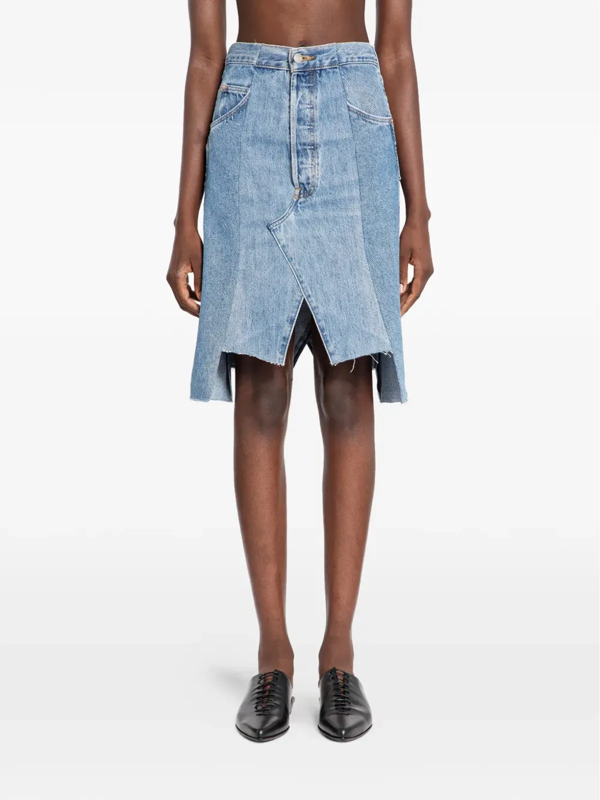 E.L.V DENIM フリンジデニムスカート - 画像1