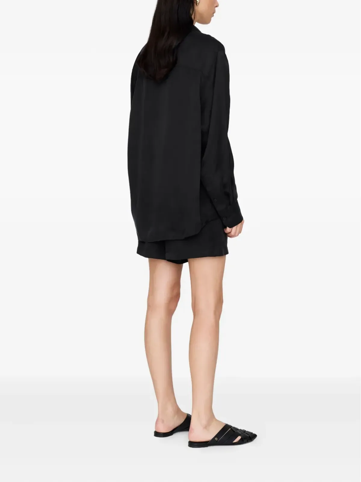 ANINE BING Essie button-down shirt - Black - 画像3