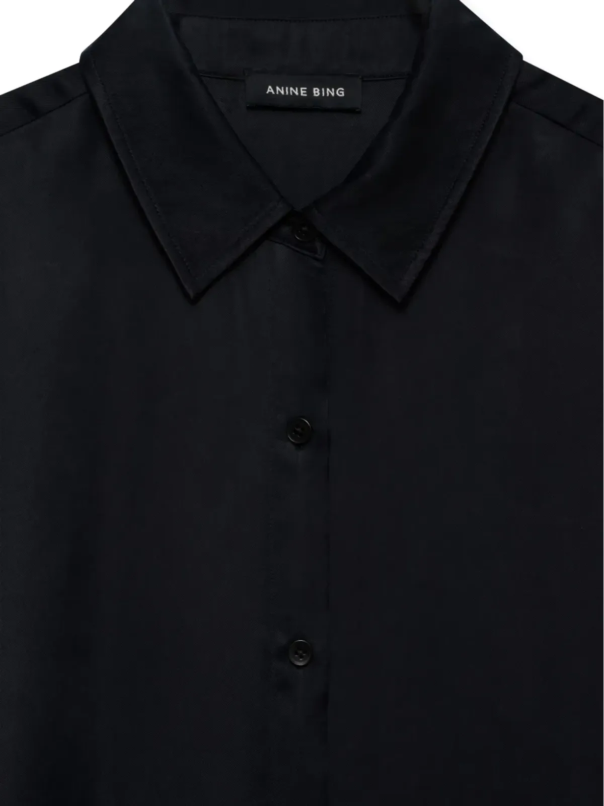 ANINE BING Essie button-down shirt - Black - 画像4