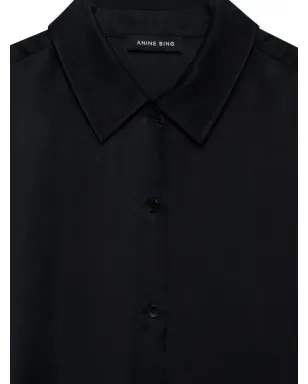ANINE BING Essie button-down shirt - Black - サムネイル4