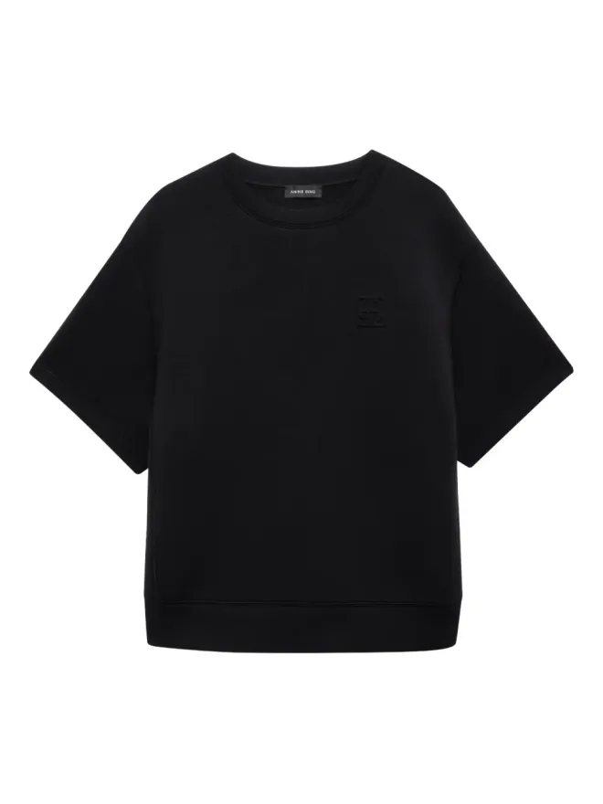 ANINE BING ANINE BING フレームモノグラムTシャツ - ブラックの商品画像