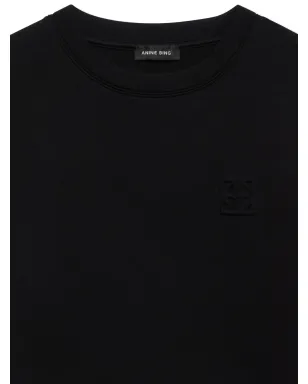 ANINE BING フレームモノグラムTシャツ - ブラック - サムネイル4