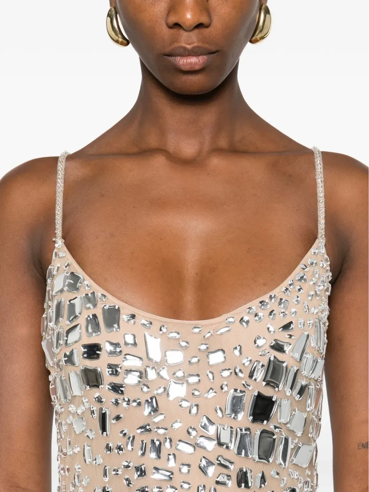 GEORGES HOBEIKA 装飾ミディドレス - 画像5