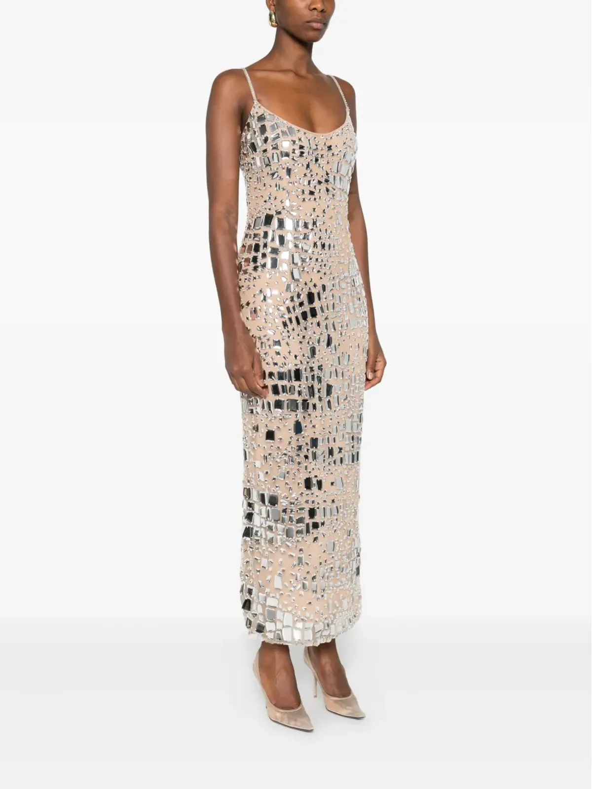 GEORGES HOBEIKA 装飾ミディドレス - 画像3