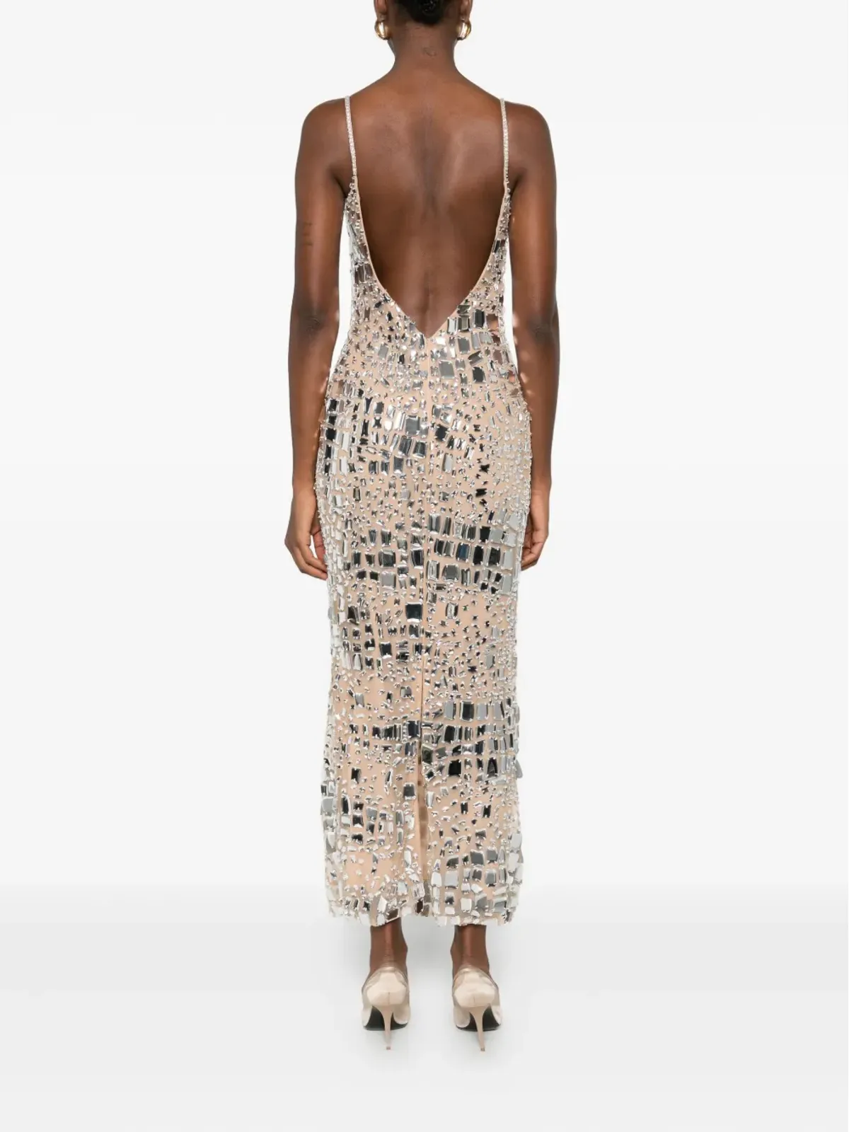 GEORGES HOBEIKA 装飾ミディドレス - 画像4