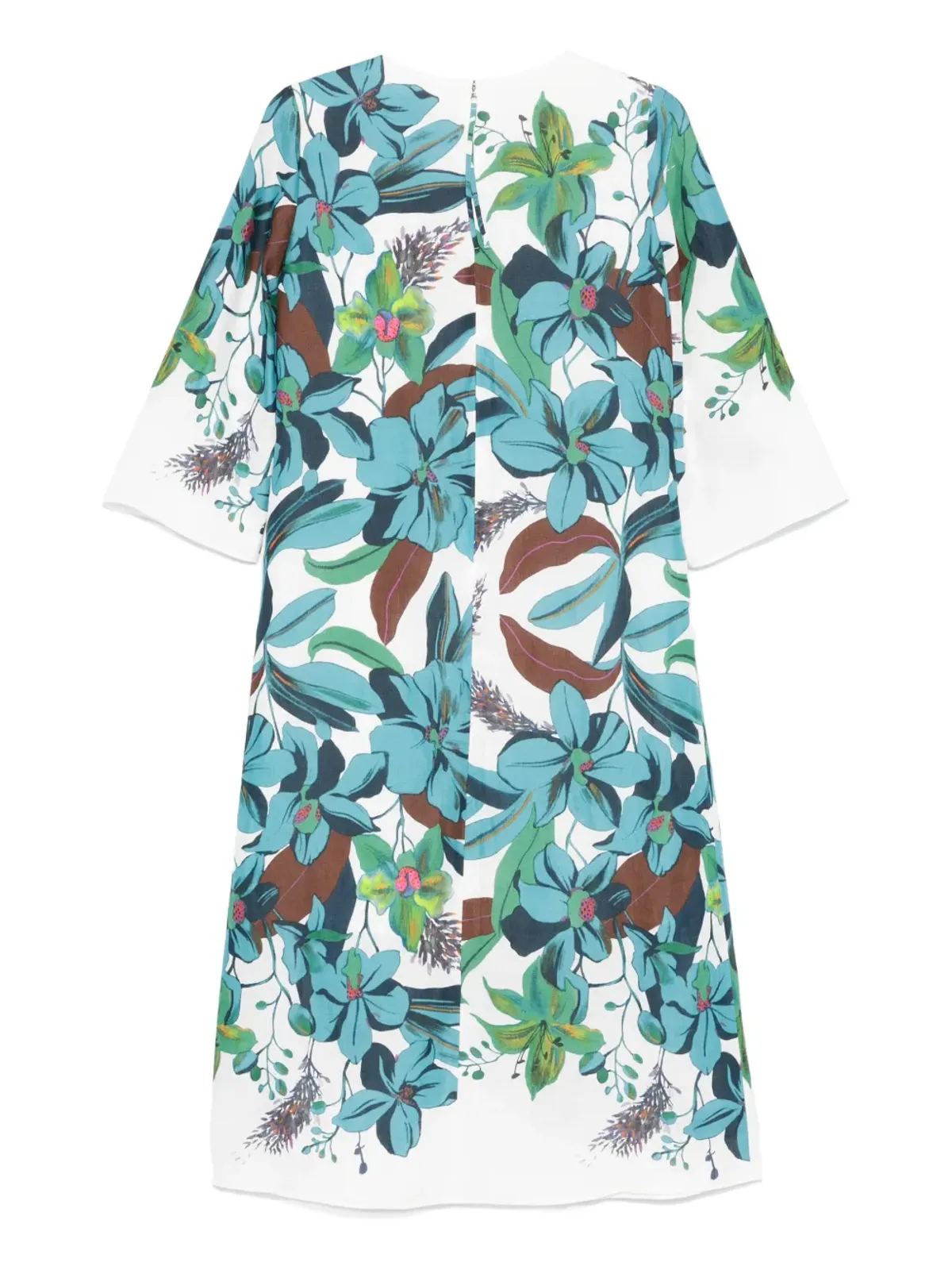 Luisa Cerano Hawaiian-print dress - White - 画像2