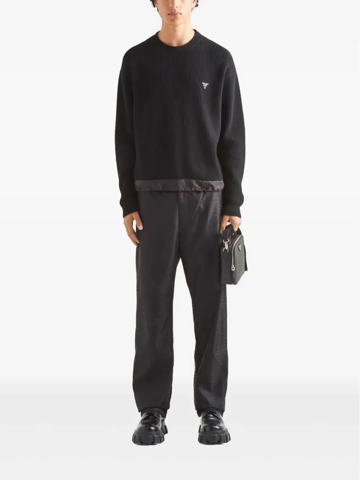 Prada ビンテージ 三角ロゴパンツ - 画像2