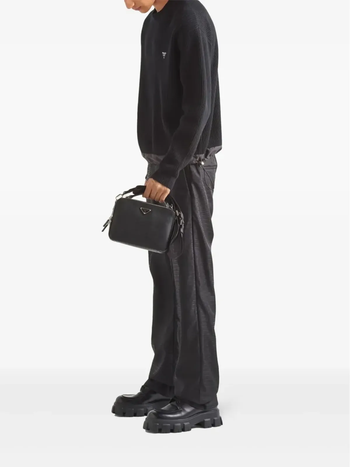 Prada ビンテージ 三角ロゴパンツ - 画像3