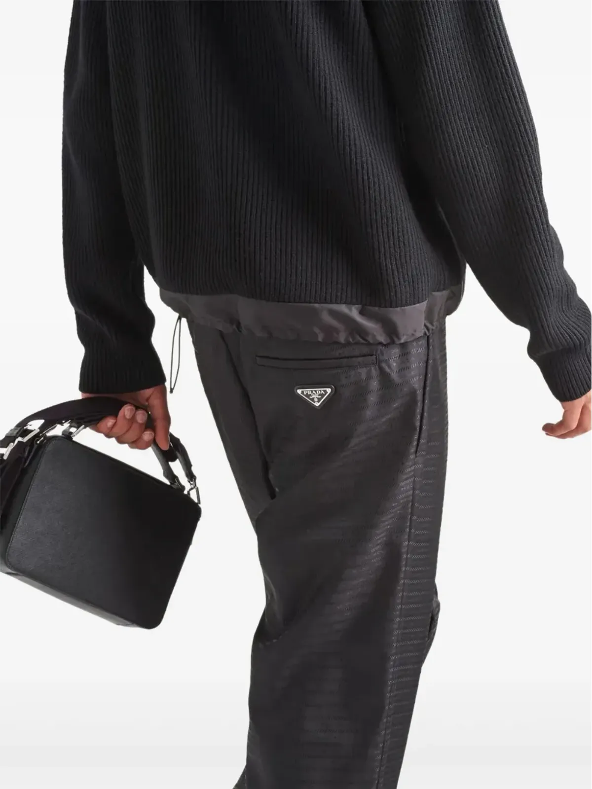 Prada ビンテージ 三角ロゴパンツ - 画像4