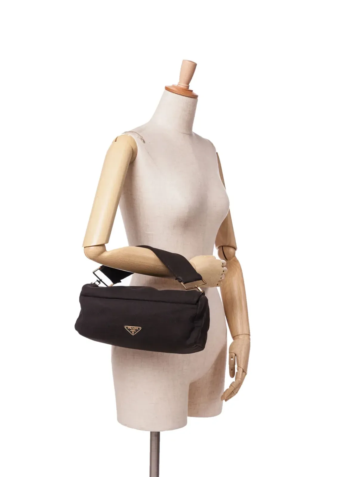 Prada ビンテージ 2000-2013 ジャージー ハンドバッグ - ブラック - 画像2