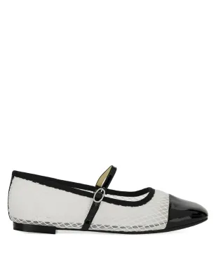 Repetto パテントトゥキャップ バレエフラット - White - サムネイル1
